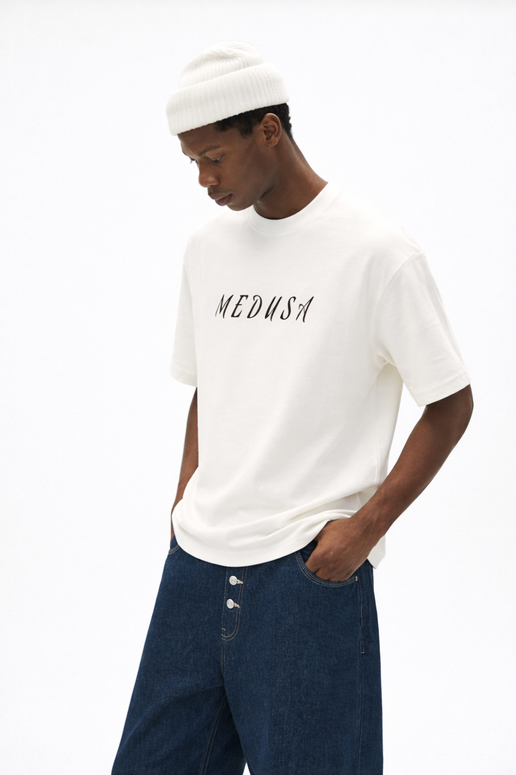 Midnight Muse Oversized Graphic T-Shirt for Men | Artistic Back Print Tee