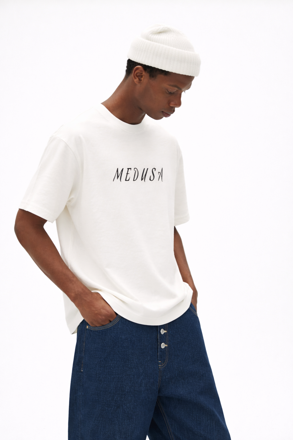 Midnight Muse Oversized Graphic T-Shirt for Men | Artistic Back Print Tee