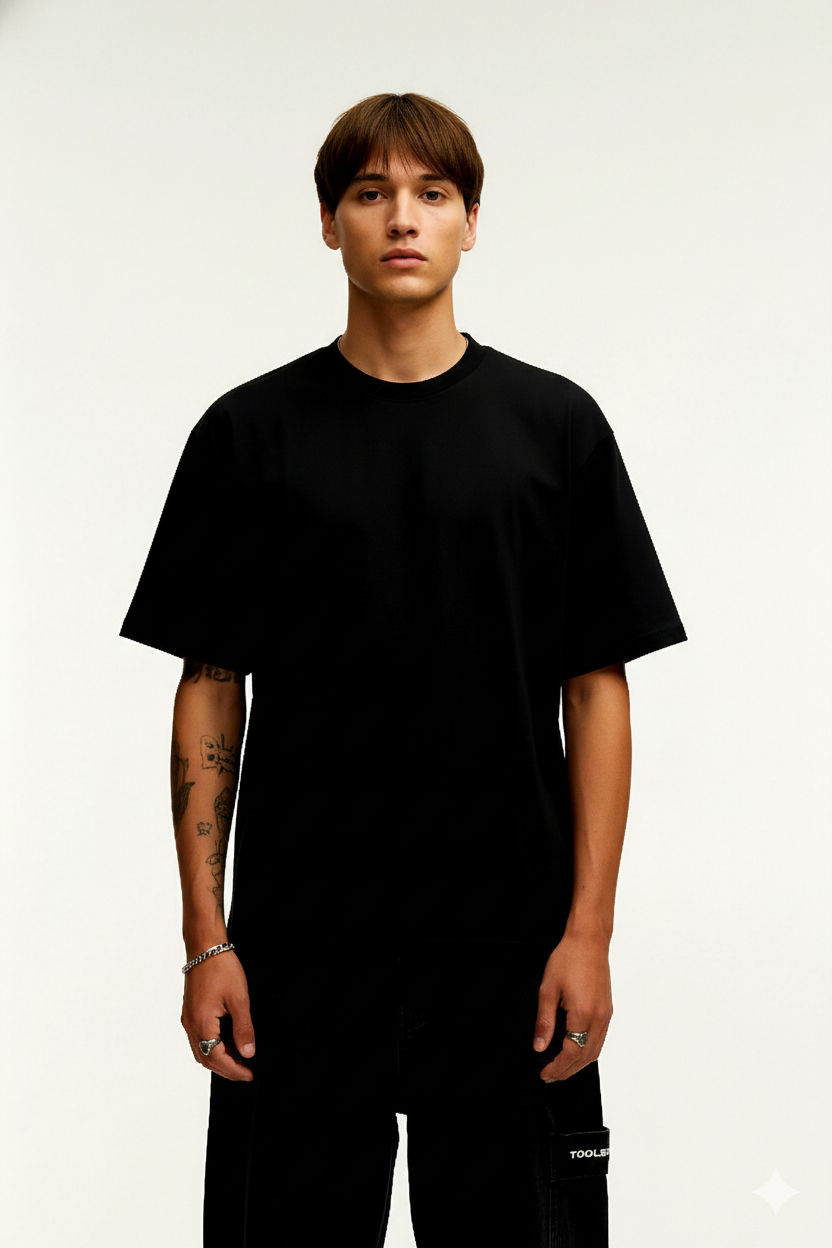 STFU Graphic Oversized T-Shirt for Men | Streetwear Back Print Tee