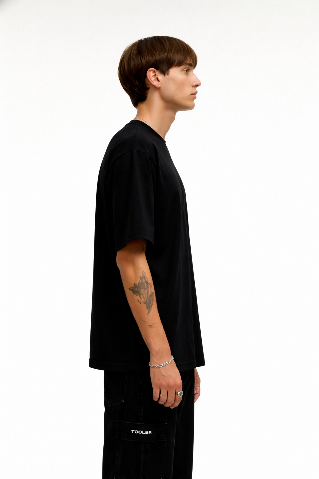 STFU Graphic Oversized T-Shirt for Men | Streetwear Back Print Tee