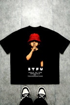 STFU Graphic Oversized T-Shirt for Men | Streetwear Back Print Tee