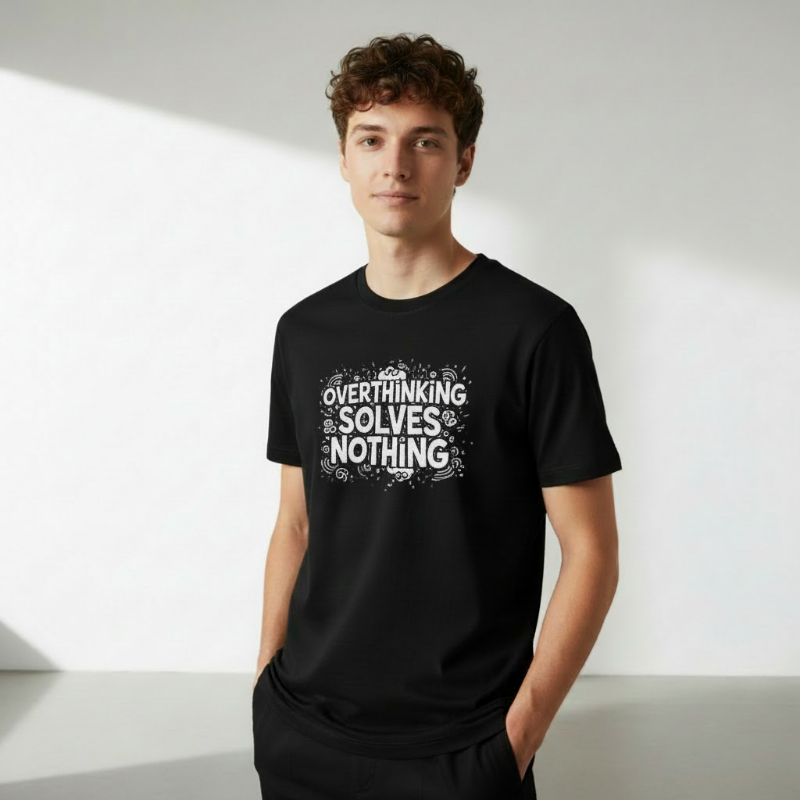 Overthinking Solves Nothing Oversized T-Shirt | VRAXEN®