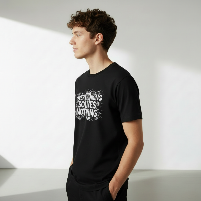 Overthinking Solves Nothing Oversized T-Shirt | VRAXEN®
