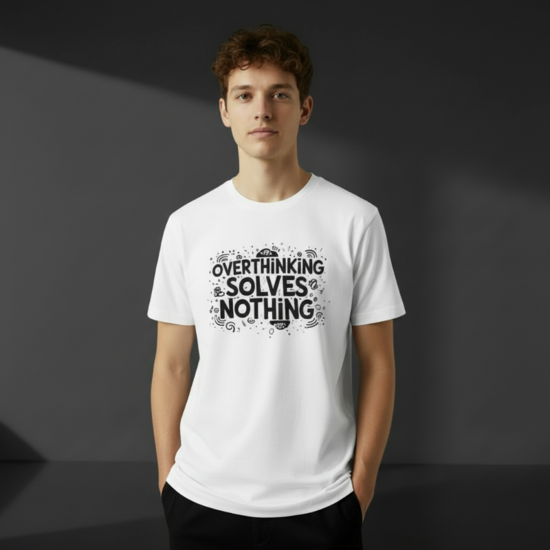 Overthinking Solves Nothing Oversized T-Shirt | VRAXEN®