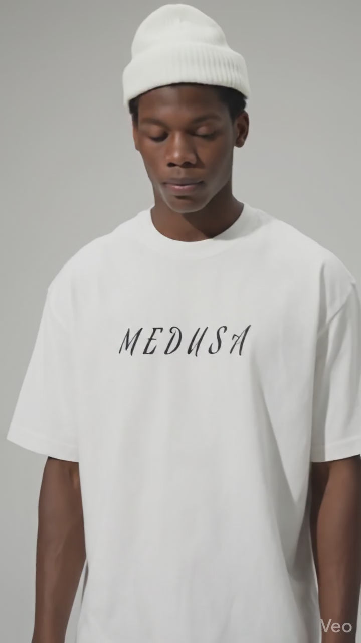 Midnight Muse Oversized Graphic T-Shirt for Men | Artistic Back Print Tee