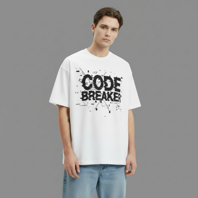CODE BREAKER Oversized T-Shirt | VRAXEN® Streetwear